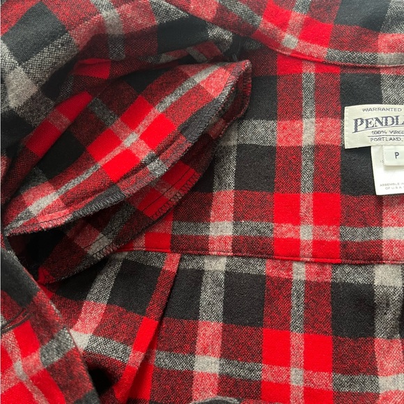 Vintage Pendleton Plaid Shacket Jacket Wool Red Black 49'er Limited Edition #d - Picture 8 of 8